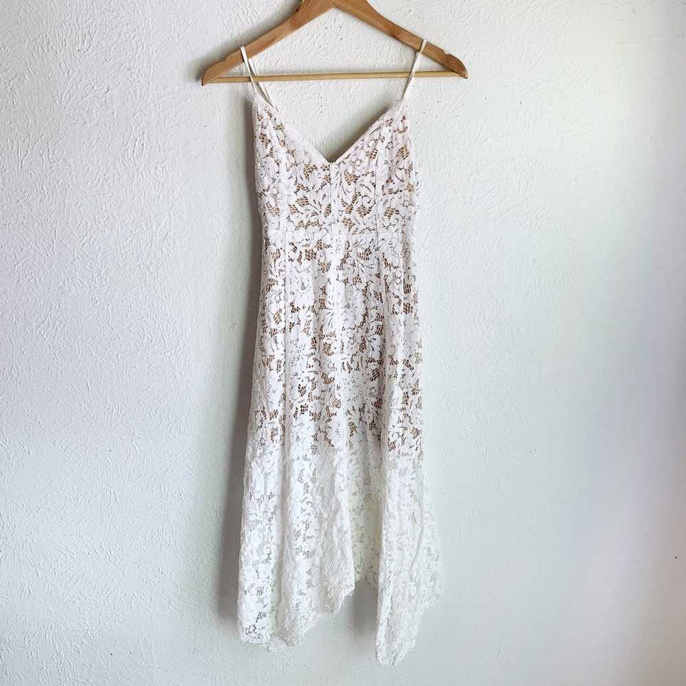 Lulu’s One Wish White Lace Midi Dress Sz XS - image 2