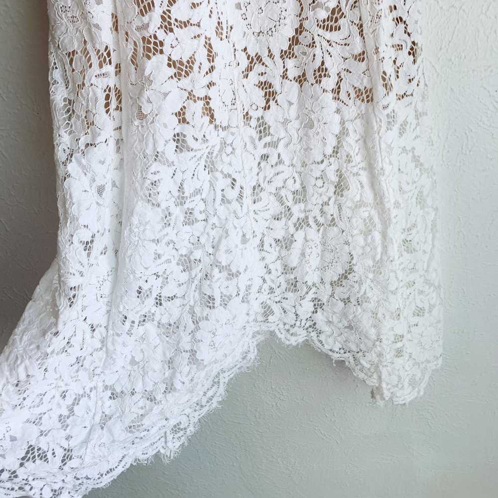 Lulu’s One Wish White Lace Midi Dress Sz XS - image 4