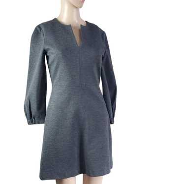 Tibi Charcoal Heather Gray Designer Fit & Flare D… - image 1