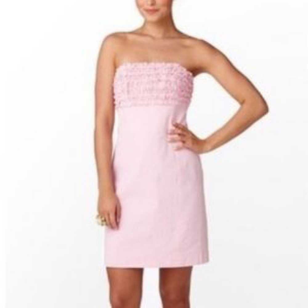 Lilly Pulitzer Franco Dress Seersucker Hotty Pink… - image 3