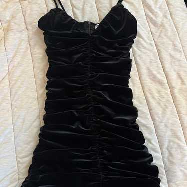 Claudie Pierlot Black Velvet Short Dress - Farfetch