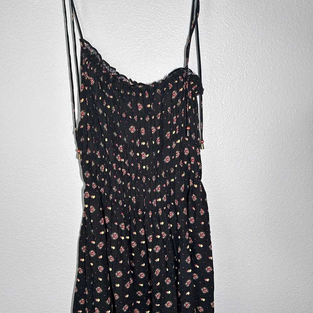 Free People Clementine Black Geometric Print Smoc… - image 5