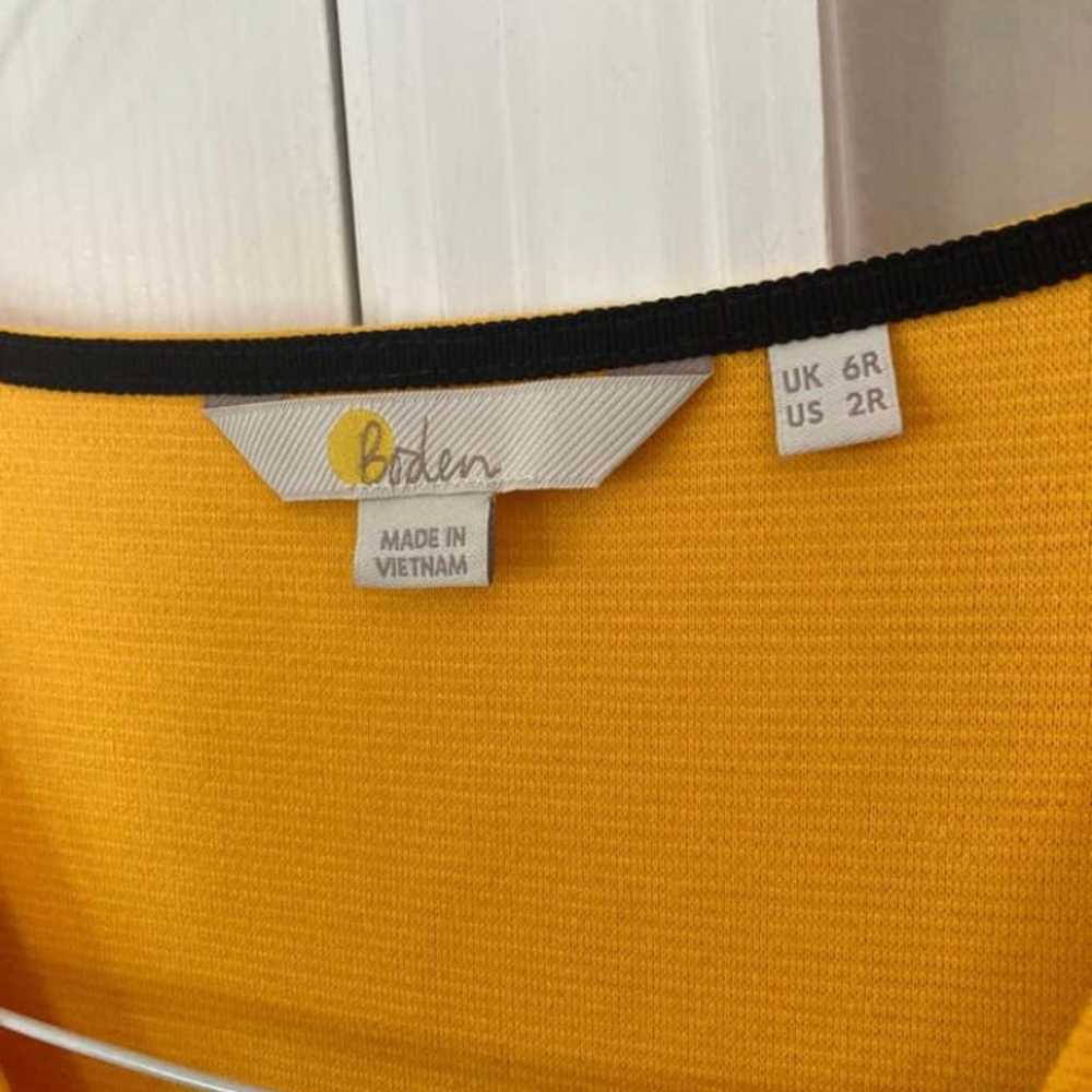 Ladies Boden Yellow Spring Summer Dress size 2 - image 3