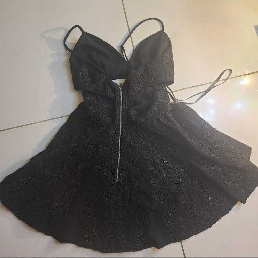 Bebe   black   beaded  dress size 0 - image 3