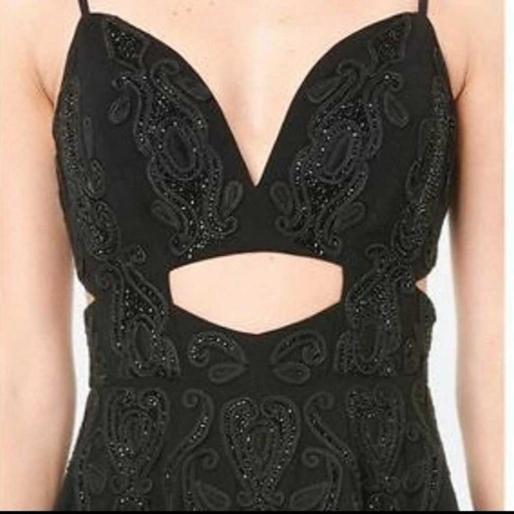 Bebe   black   beaded  dress size 0 - image 4