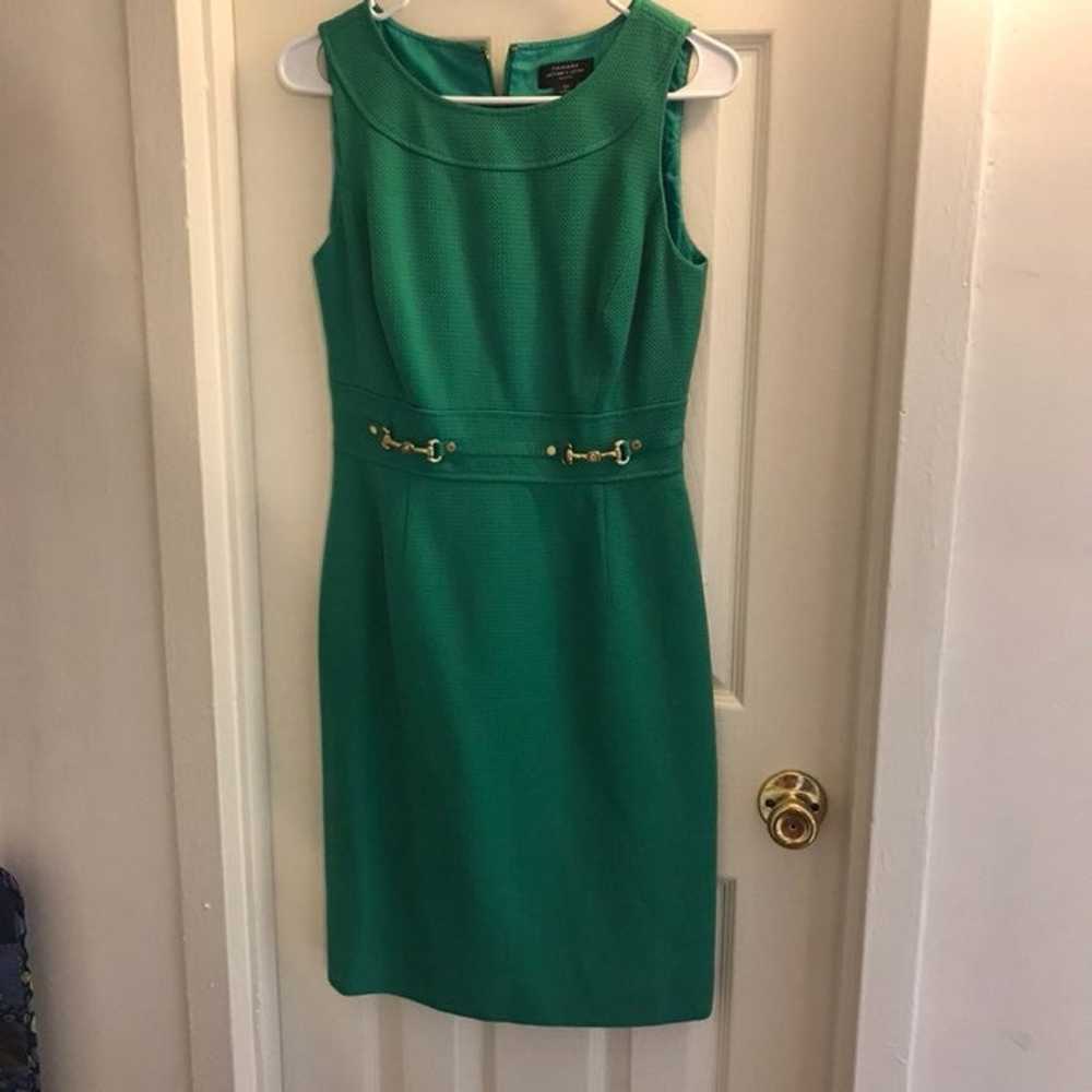 Emerald Green Tahari Sheath Dress - image 1