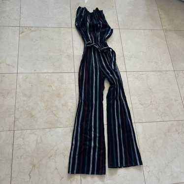 Bella Dahl Striped Pantsuit Sz XS Elastic Waistba… - image 1