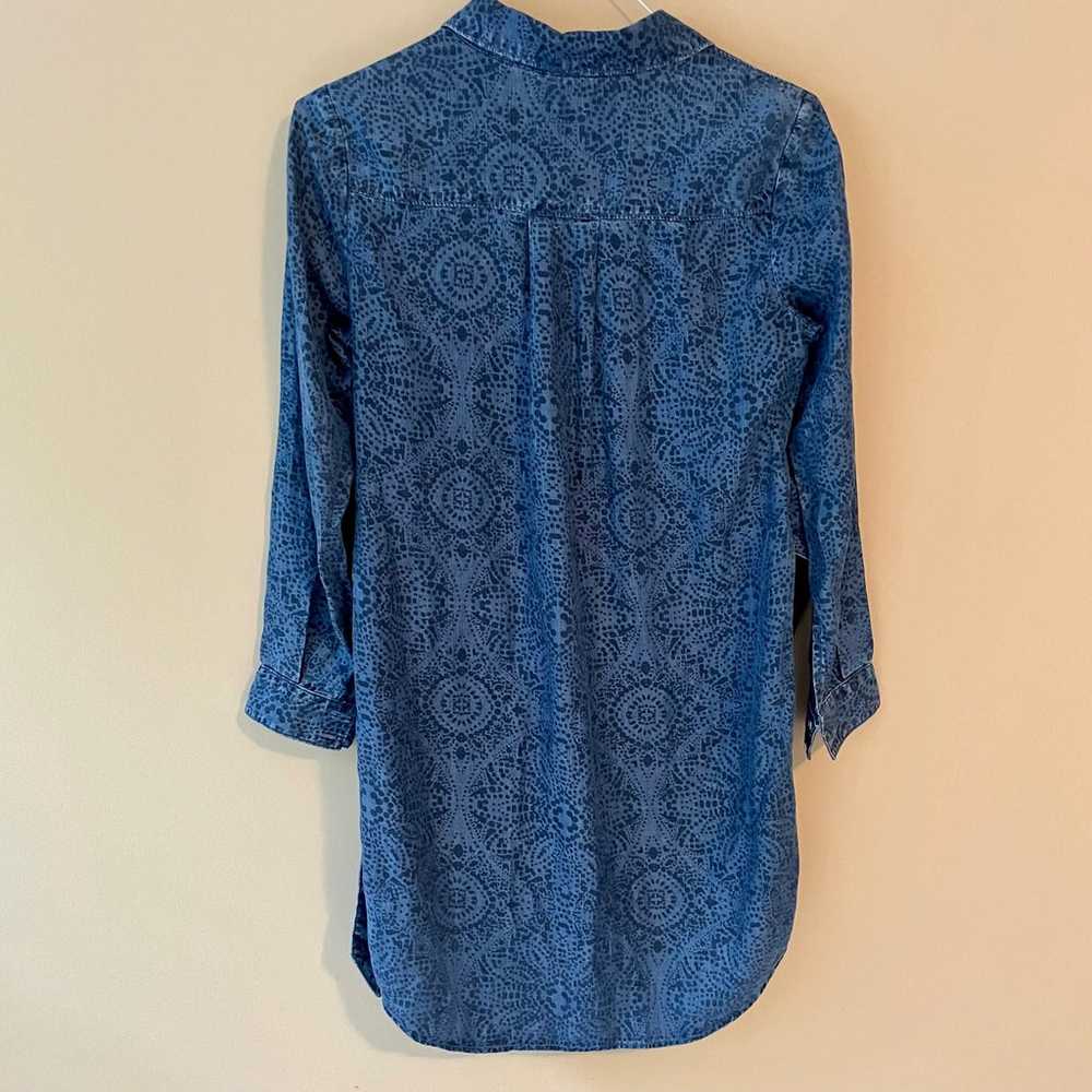 ANTHRO x CLOTH & STONE Printed Chambray Shirtdress - image 4