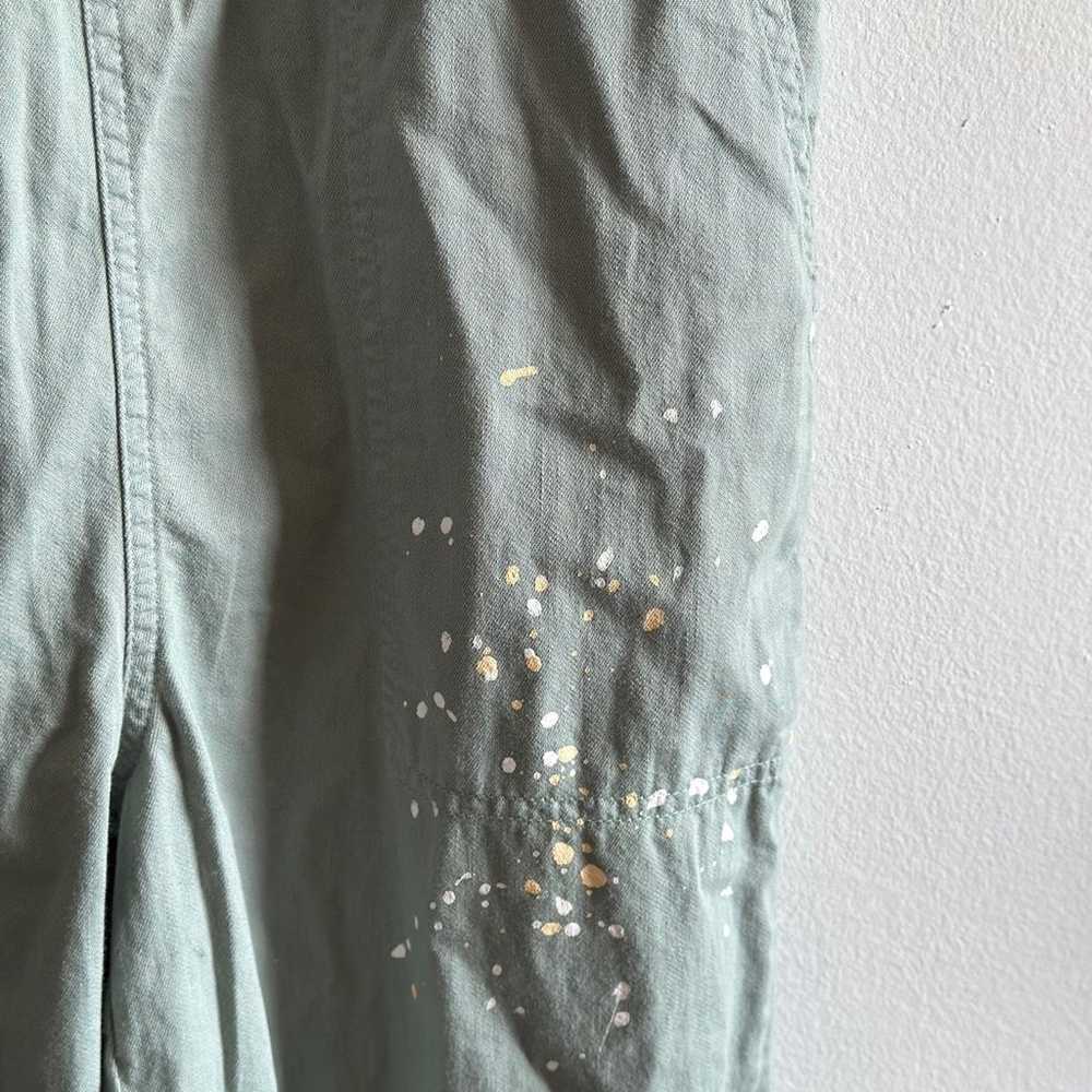 NWOT Aerie Werk & Play Twill Paint Splatter Overa… - image 2