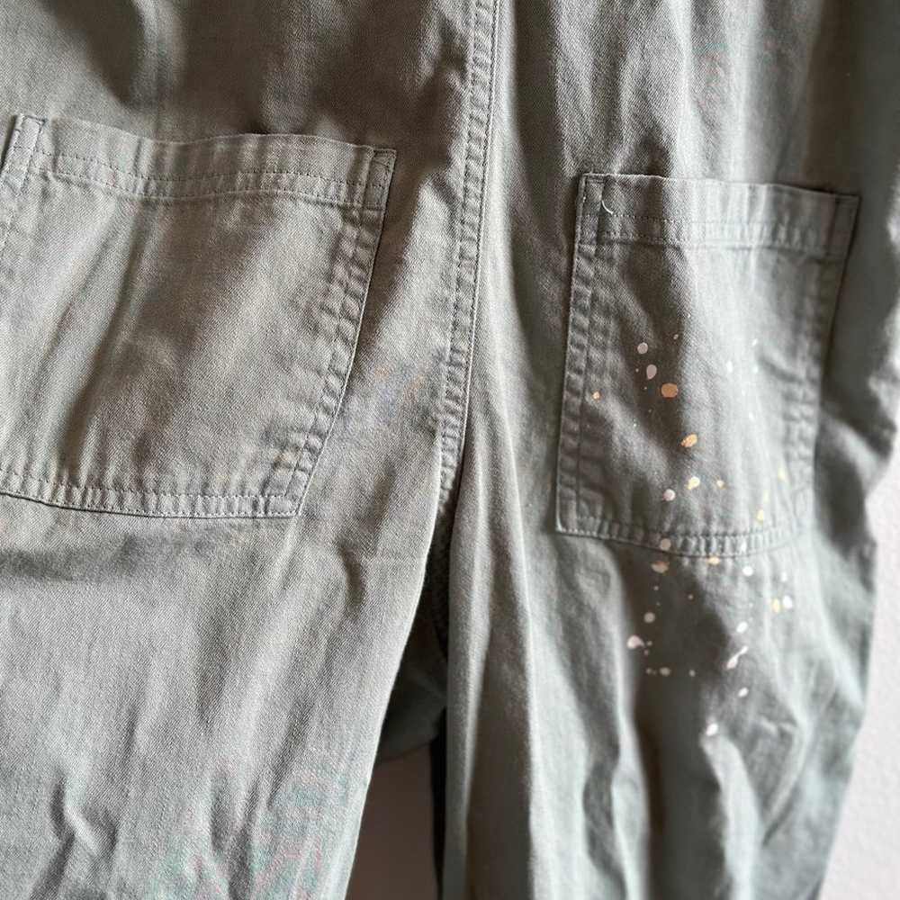 NWOT Aerie Werk & Play Twill Paint Splatter Overa… - image 6