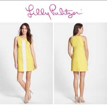 Bright yellow Lily Pulitzer Jacqueline Shift Dress