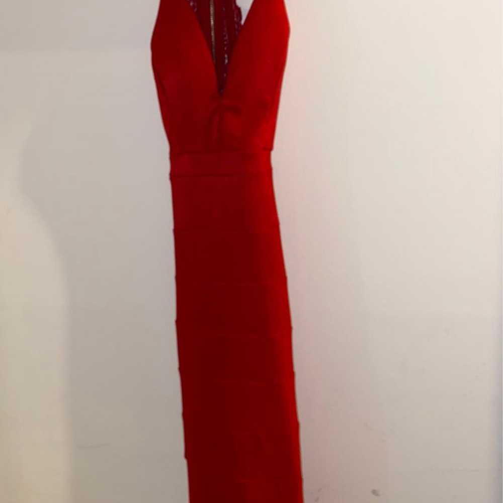 red prom dress - image 1