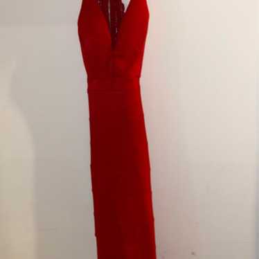 red prom dress - image 1