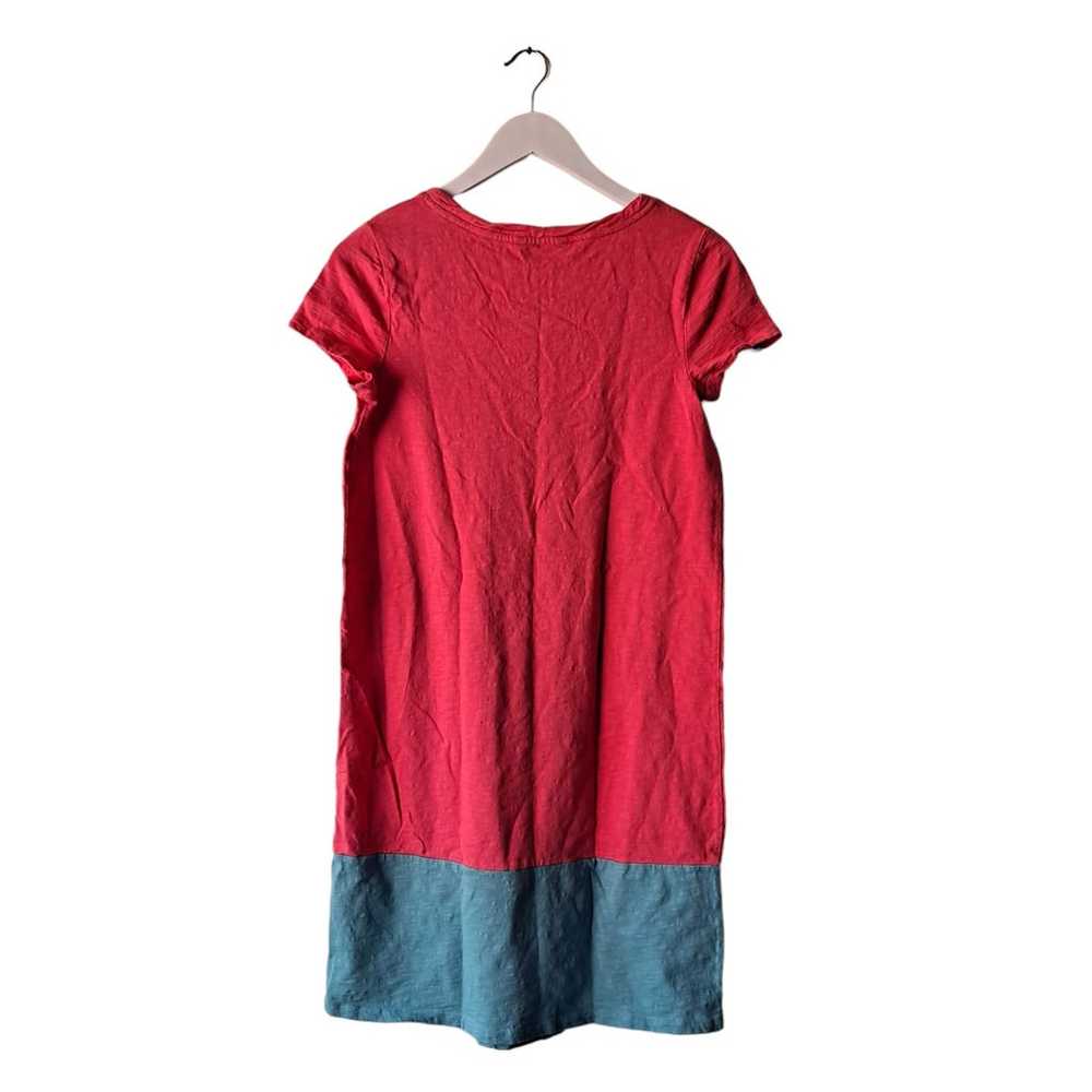 Boden Pink & Blue Colorblock Sheath Knit Dress - … - image 2