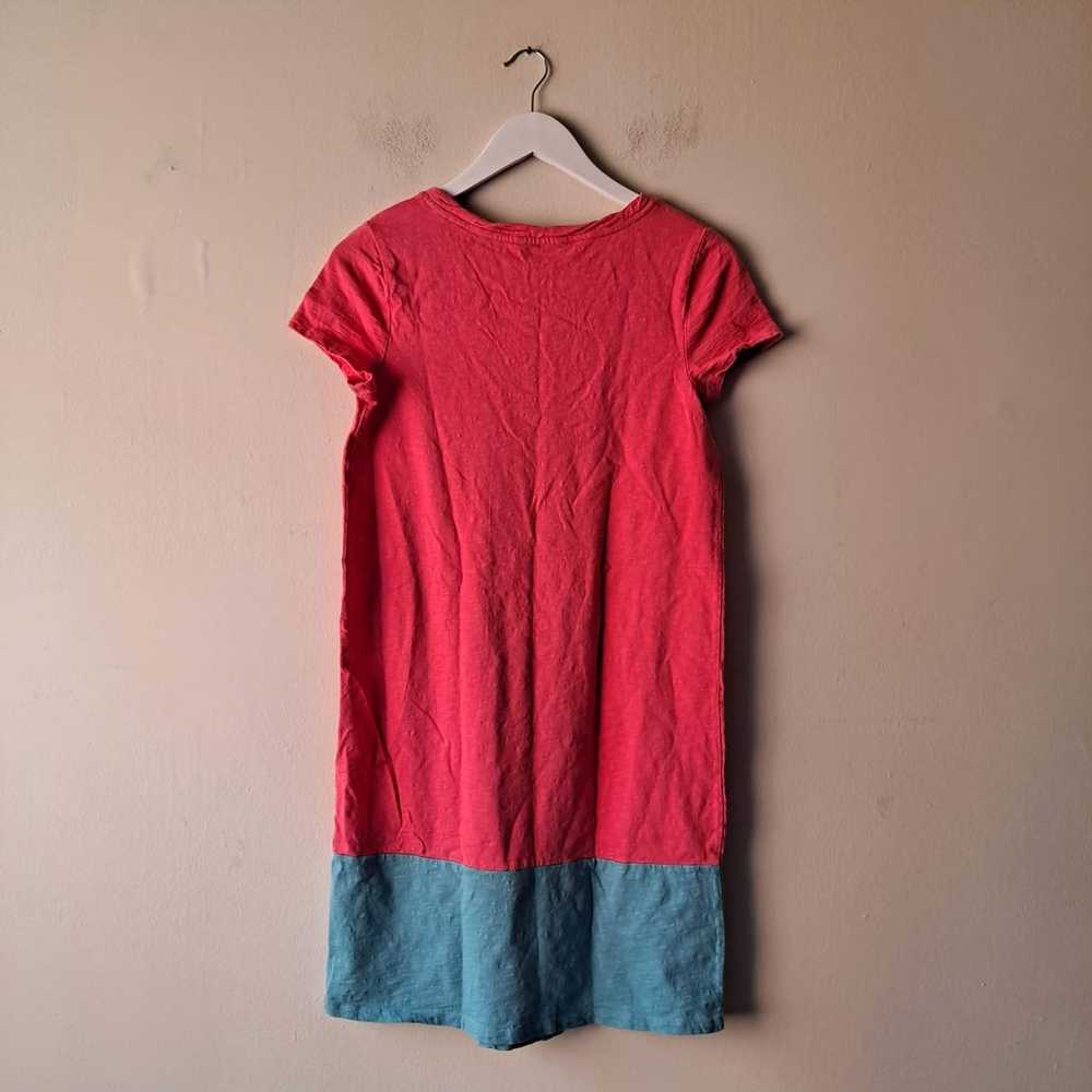 Boden Pink & Blue Colorblock Sheath Knit Dress - … - image 4