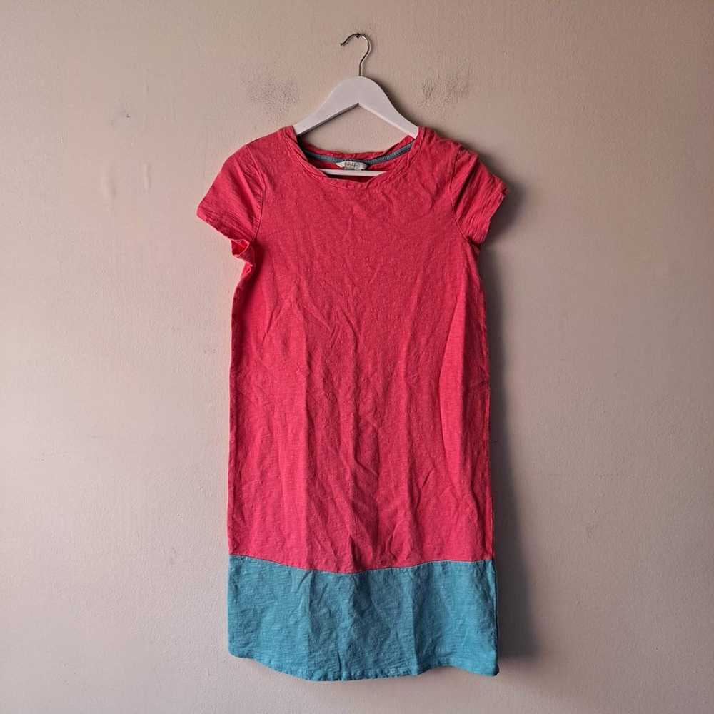Boden Pink & Blue Colorblock Sheath Knit Dress - … - image 5
