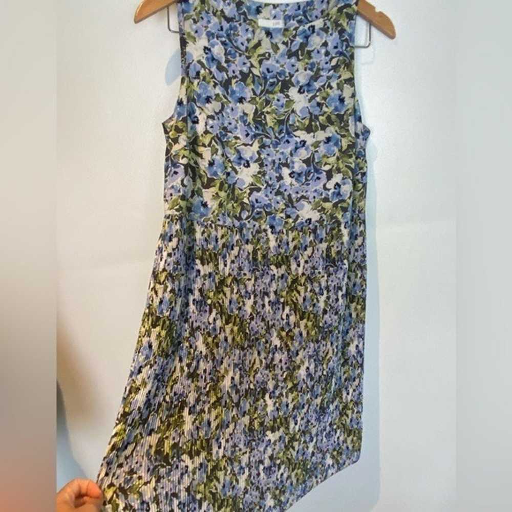 I. Jill Floral Pleated Midi Dress Size Small Slee… - image 2