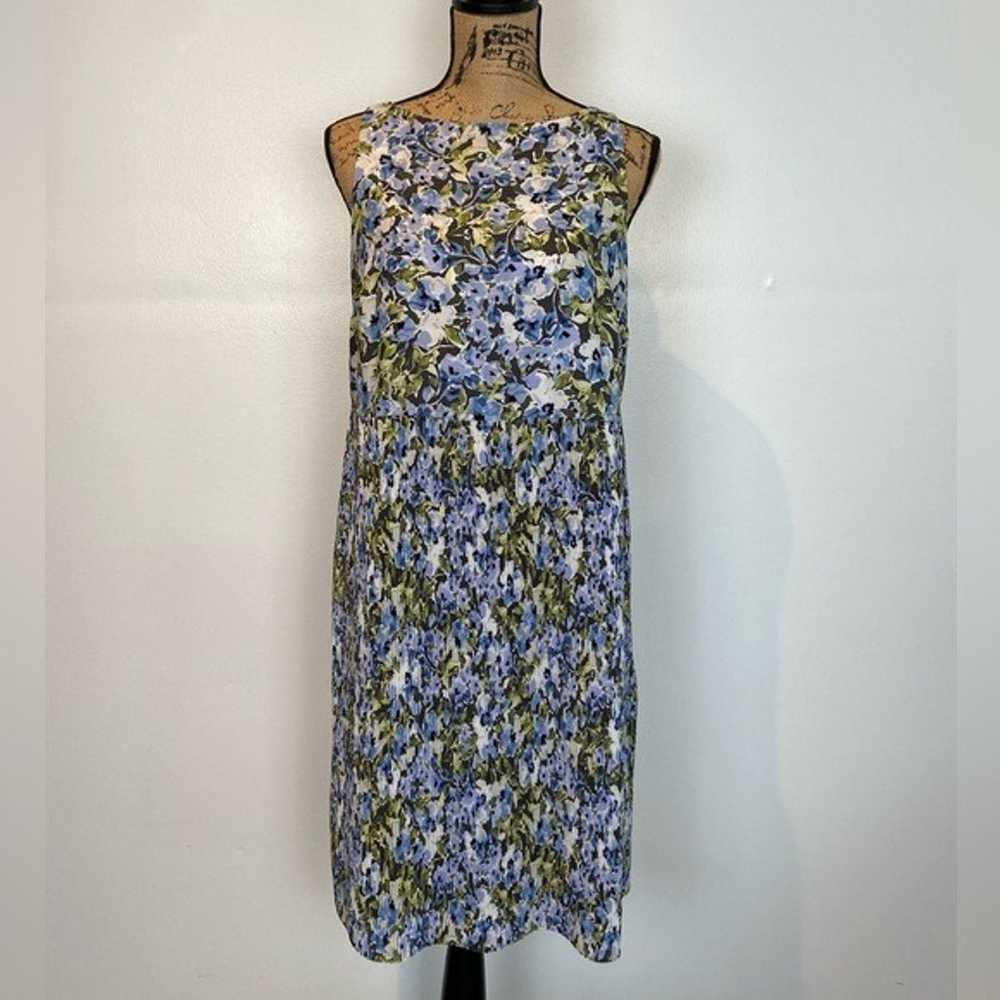 I. Jill Floral Pleated Midi Dress Size Small Slee… - image 3