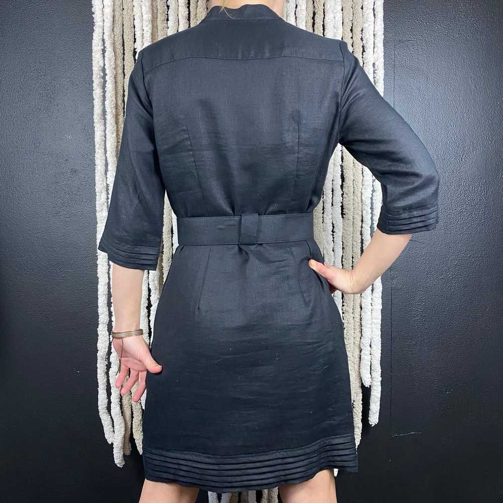 Black Linen Dress - image 3