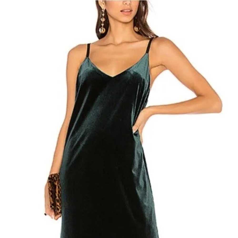 Sanctuary Women's Green Velvet Sydney Slip Dress … - image 1