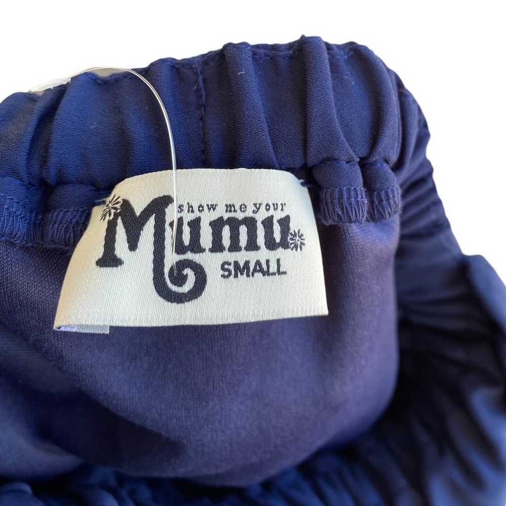 Show Me Your Mumu Luna Halter Dress Maxi Rich Nav… - image 10
