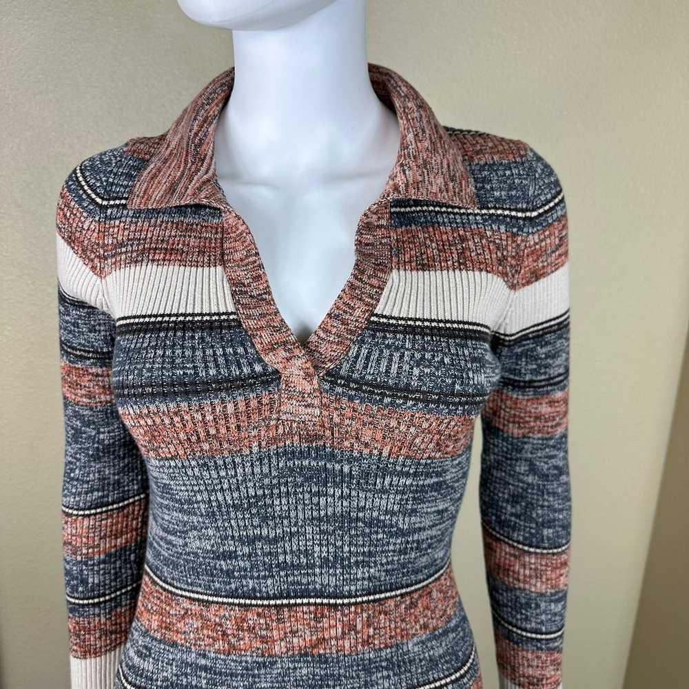 Prana Dress Small Knit Acadia Sweater Striped Lon… - image 4