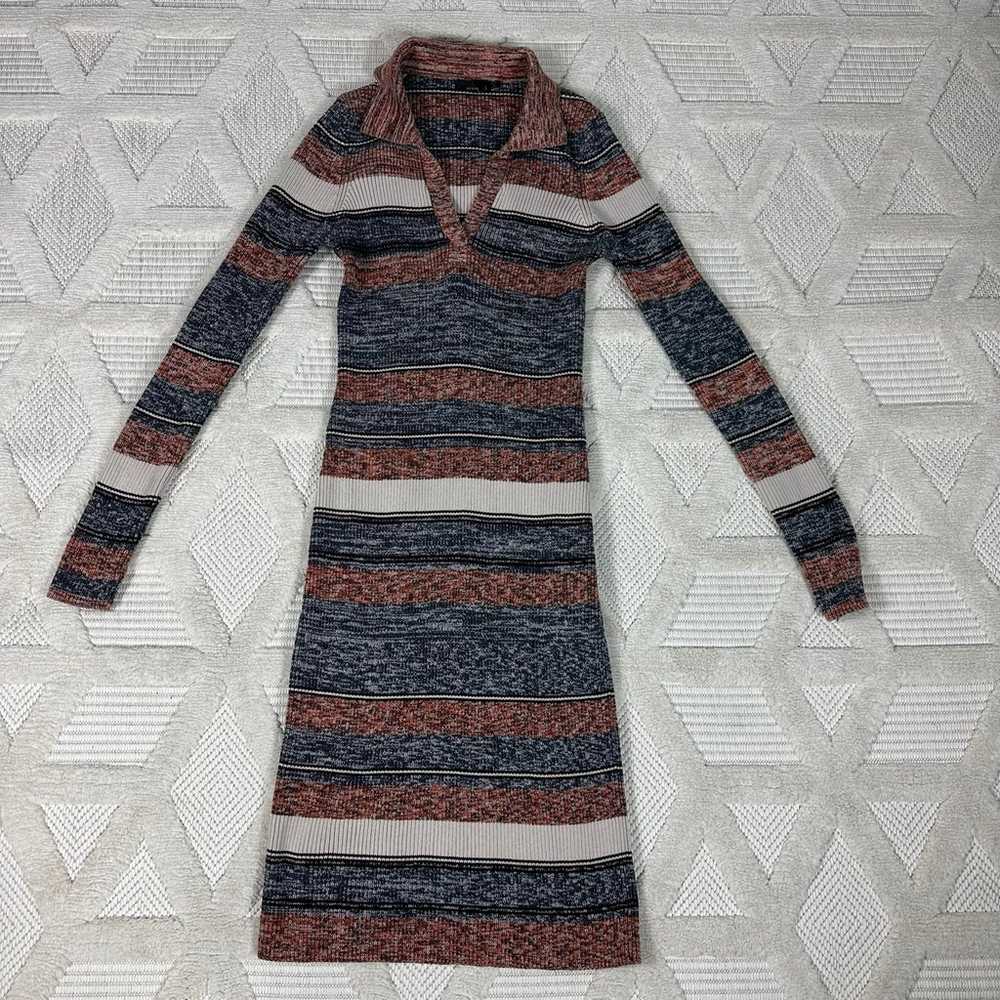 Prana Dress Small Knit Acadia Sweater Striped Lon… - image 7
