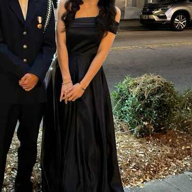 navy blue prom dress - image 1