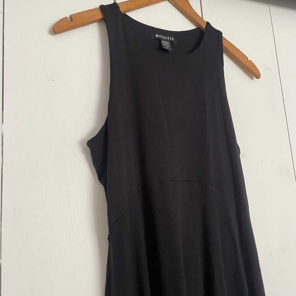 ATHLETA Santorini Thera Tank Dress Black Small - image 2