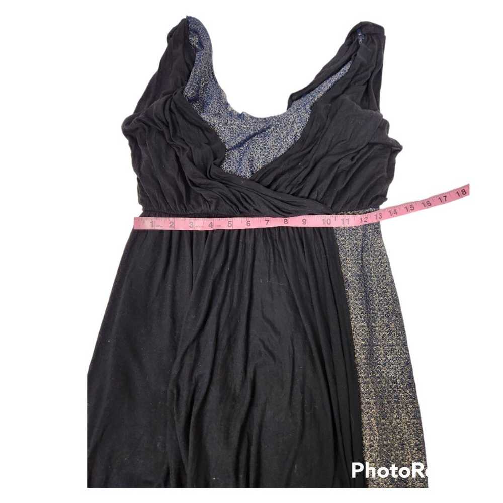 Free People Eleanor Grecian Metallic Mini Dress S… - image 9