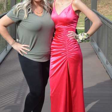 Hot pink prom dress - image 1