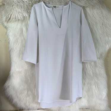 BB Dakota White Tunic Dress Size Small V - image 1