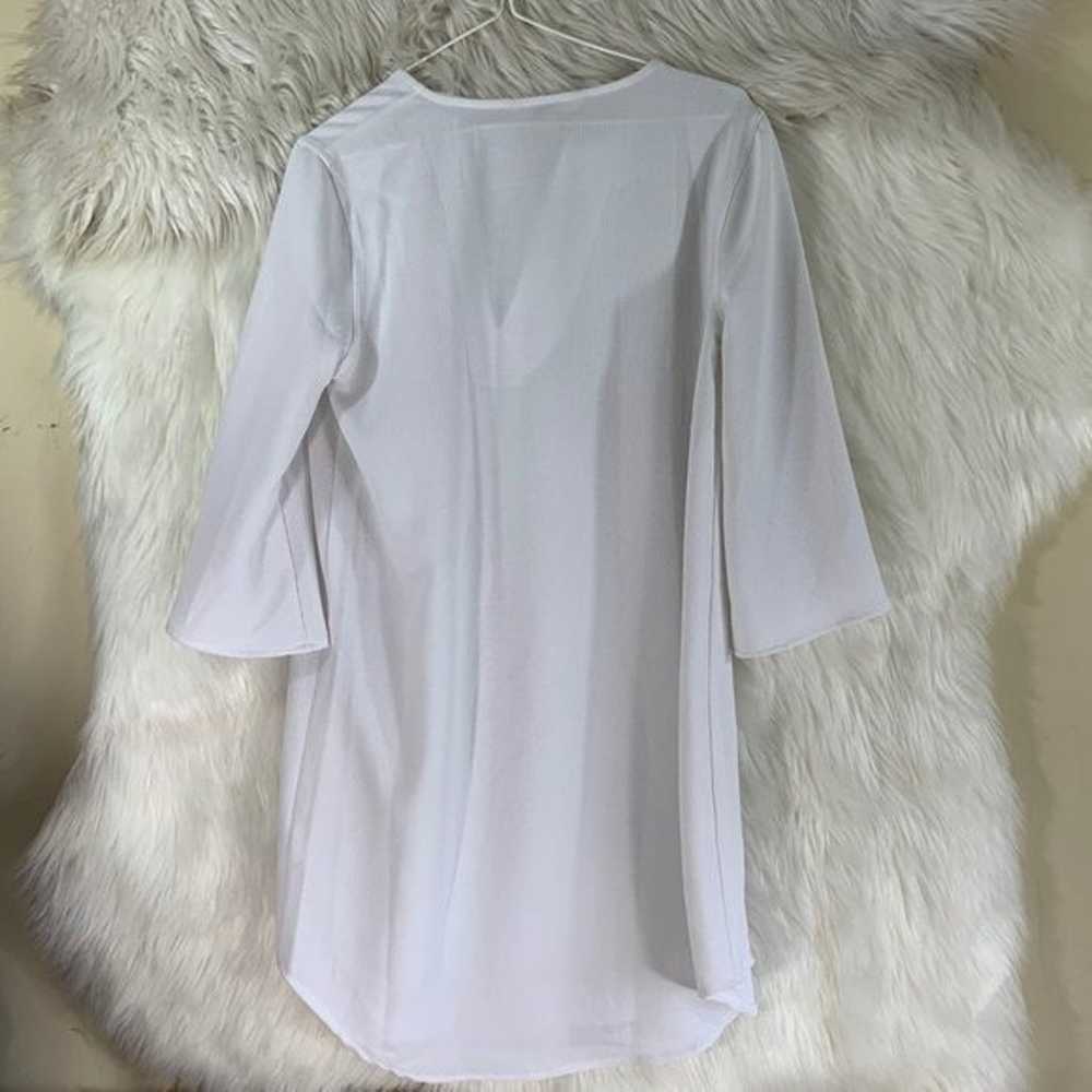 BB Dakota White Tunic Dress Size Small V - image 3