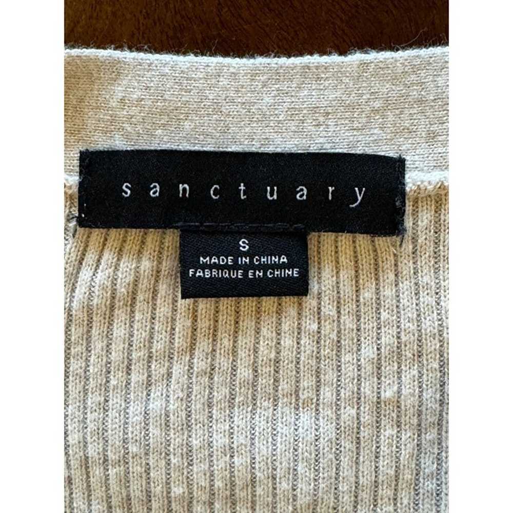 Sanctuary Ivory Tan Long Line Button Front Cardig… - image 9