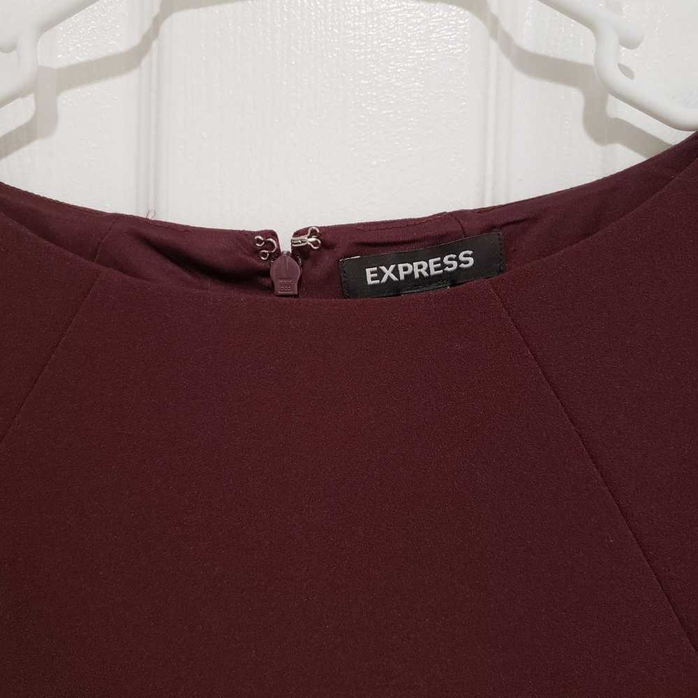 *NEW* w/o tags, Express Maroon Dress - image 4