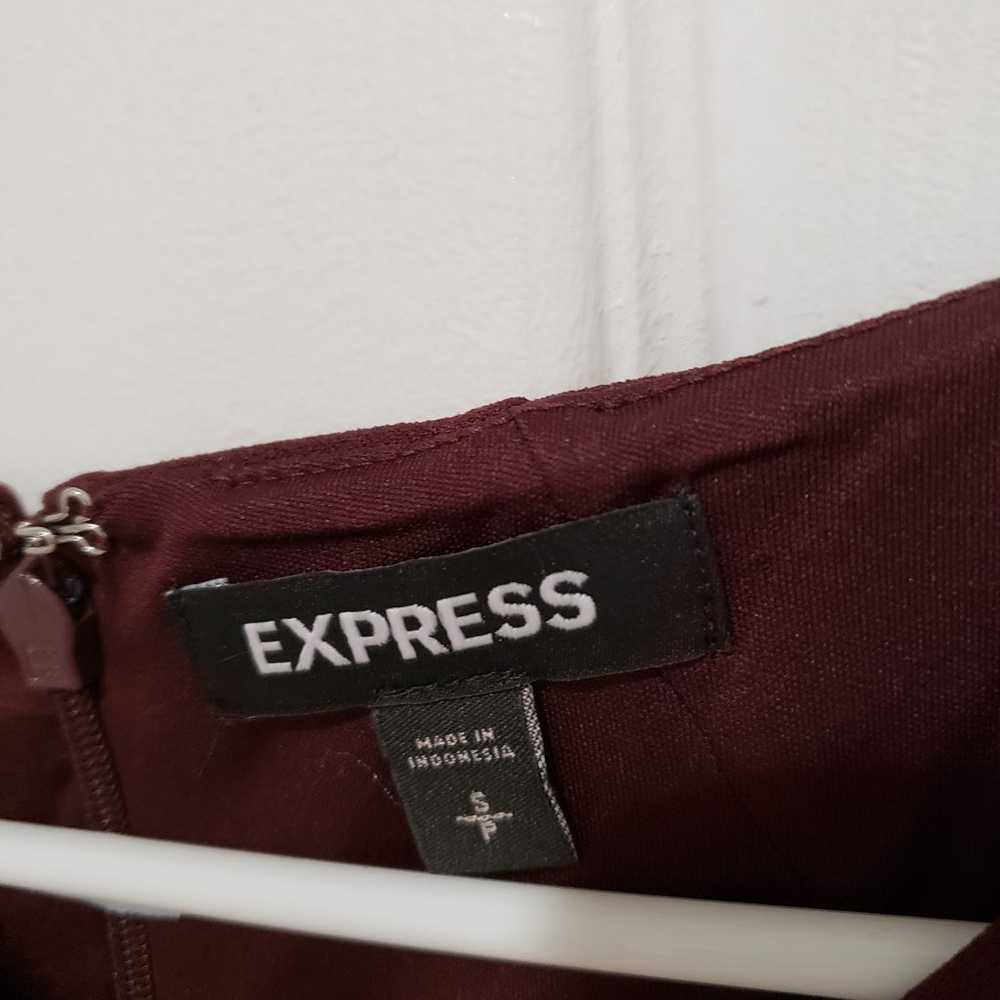*NEW* w/o tags, Express Maroon Dress - image 5