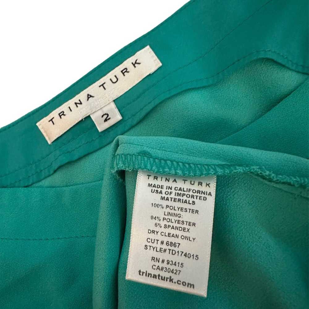 TRINA TURK MADE IN USA Mini Dress Size 2 One Shou… - image 7