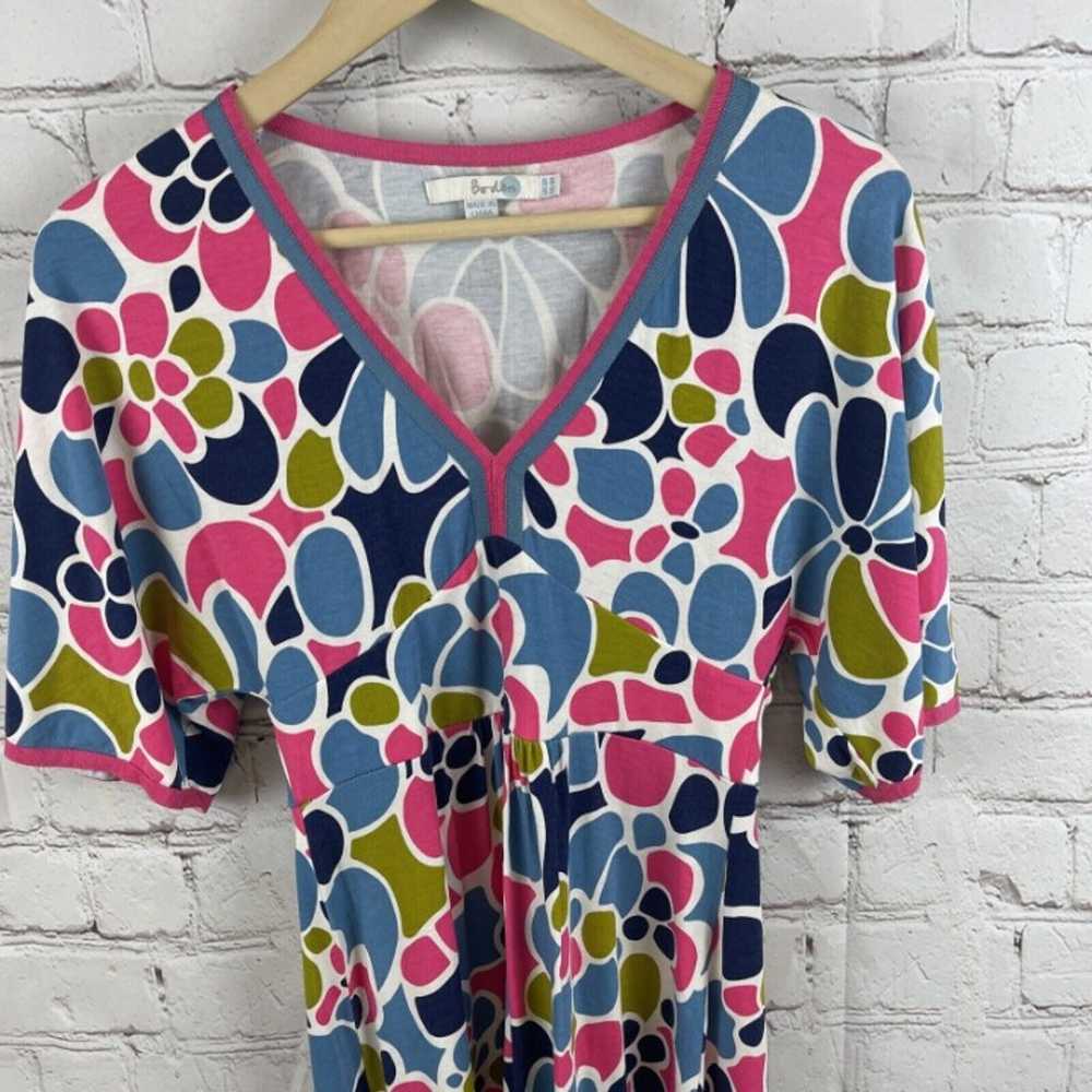 Boden Women’s Printed Colorful Dress Kimono Sleev… - image 2