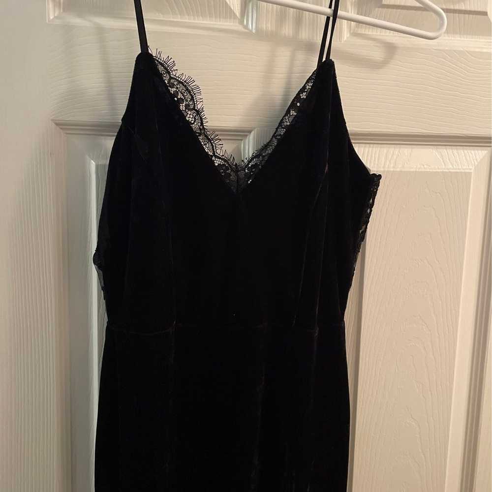 Black velvet dress - image 2