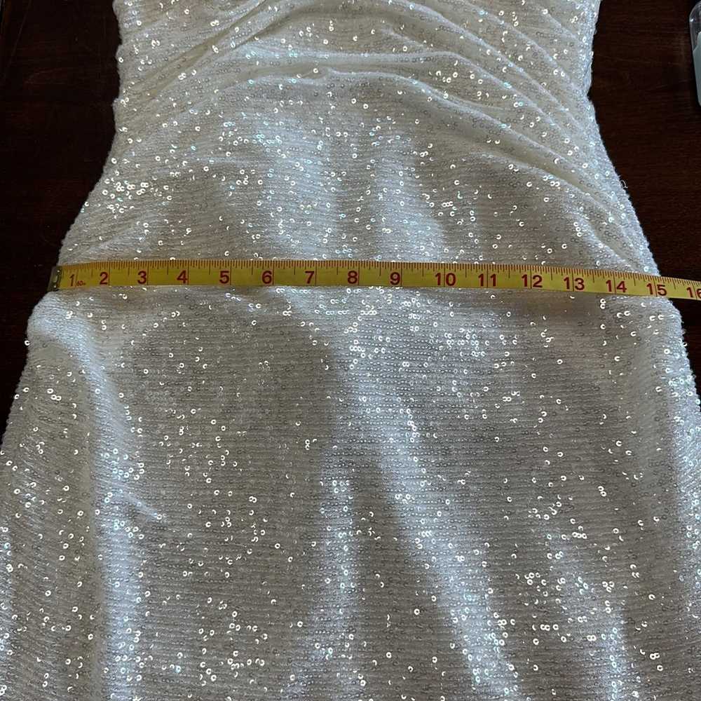 White Sequin Dress - Size Small - image 10