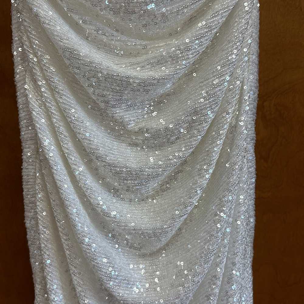 White Sequin Dress - Size Small - image 3