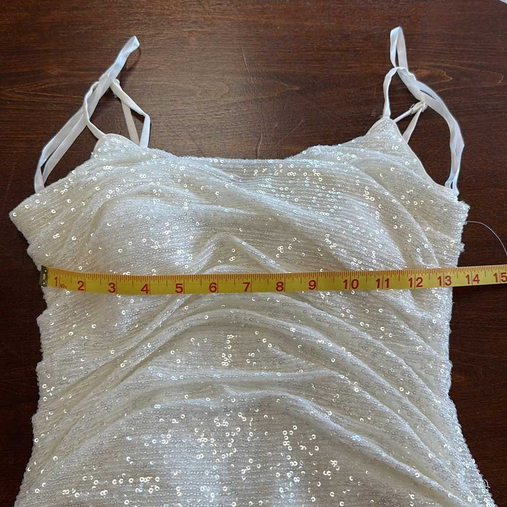 White Sequin Dress - Size Small - image 9
