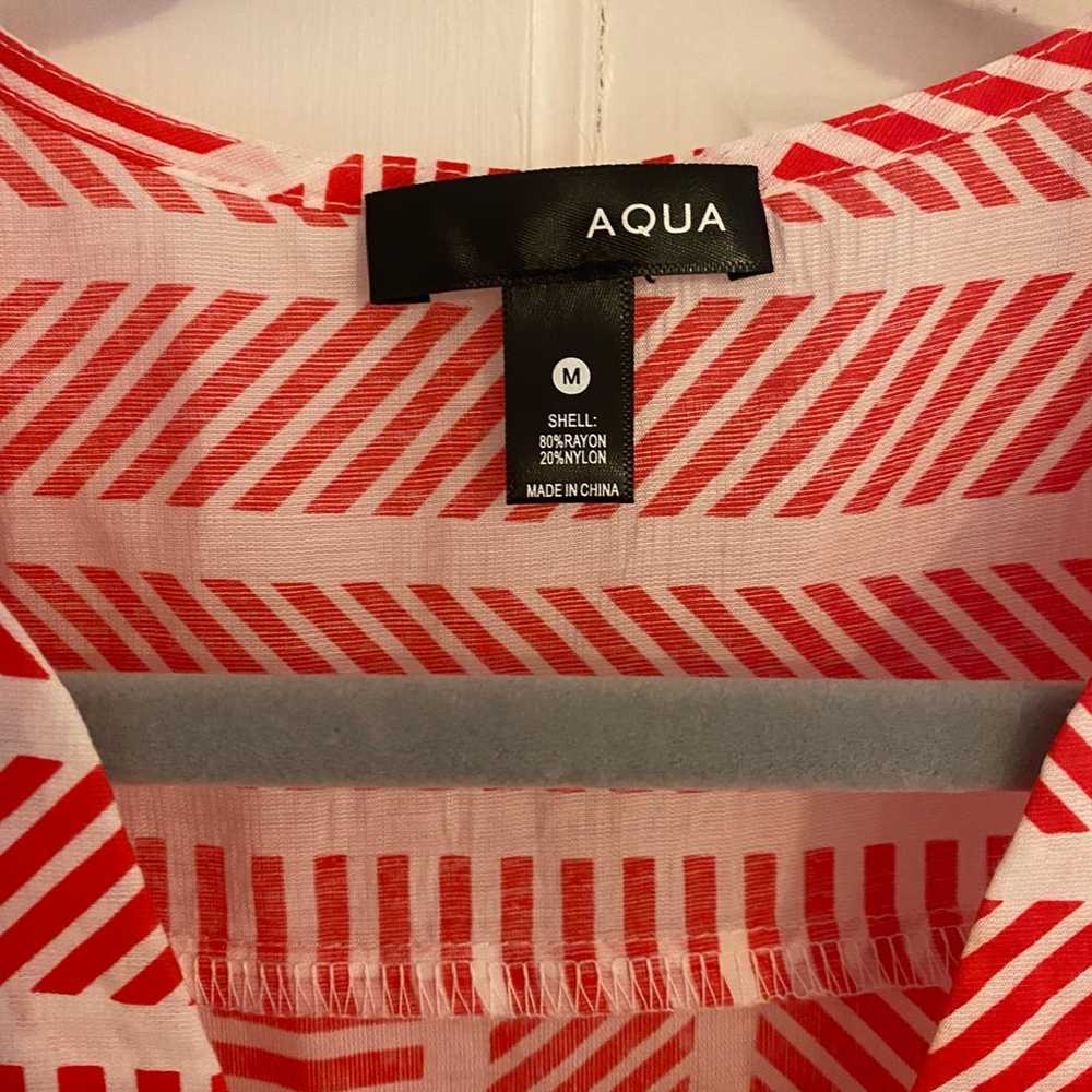 Aqua Puff Sleeve Mini Dress - image 2