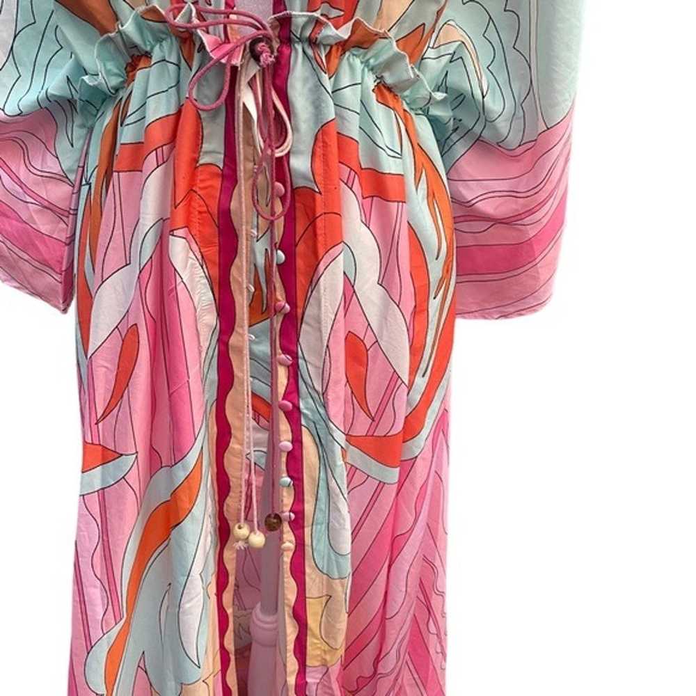 Chic Me Coverup Maxi Dress Pucci style Size medium - image 2