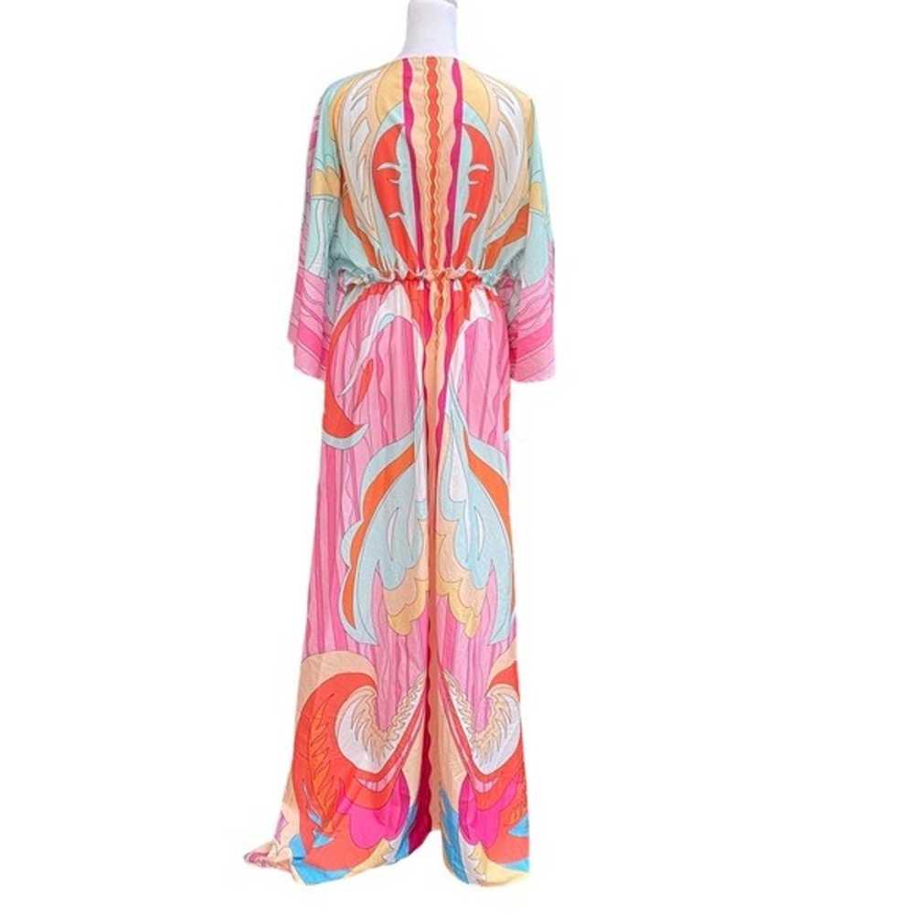 Chic Me Coverup Maxi Dress Pucci style Size medium - image 5