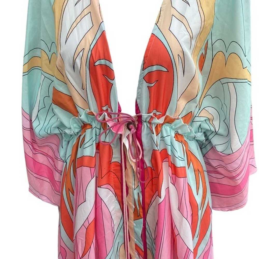 Chic Me Coverup Maxi Dress Pucci style Size medium - image 6