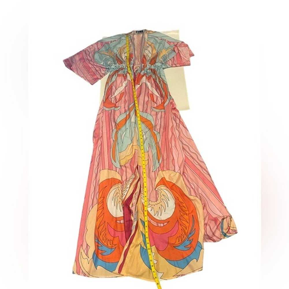 Chic Me Coverup Maxi Dress Pucci style Size medium - image 9