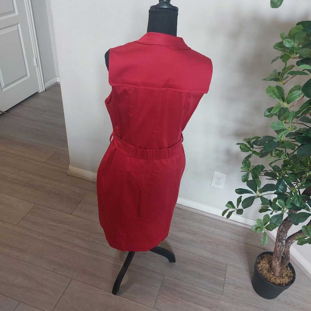 BIGIO Collection Women's Red Sleeveless Midi Dres… - image 12