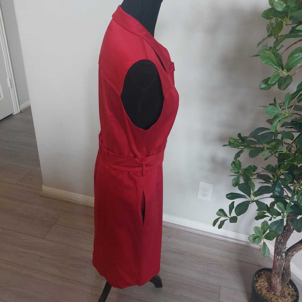BIGIO Collection Women's Red Sleeveless Midi Dres… - image 2