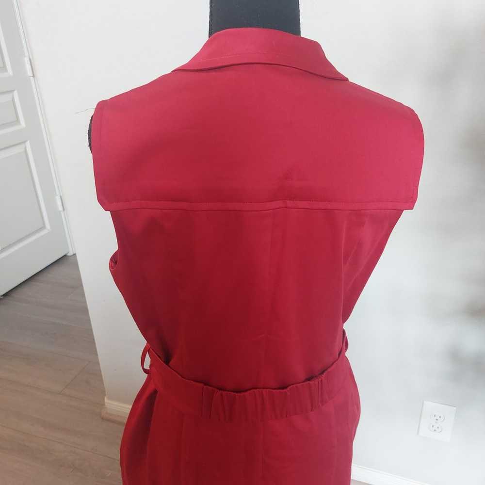 BIGIO Collection Women's Red Sleeveless Midi Dres… - image 6